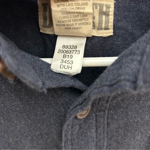Duluth Trading Co Long Sleeve Blue Button Down Shirt Large - Picture 5 of 7